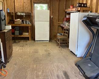 Fridge and upright freezer 