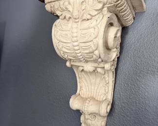 Pair of classical wall sconces/shelves