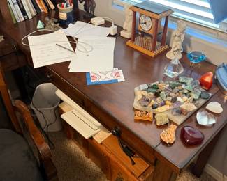 Matching wooden desk can be used together or separately