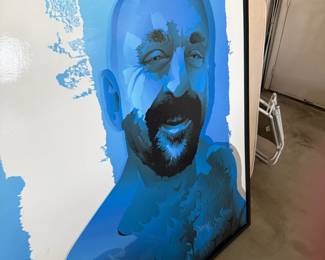 Listed artist Curry Mendez large scale art piece