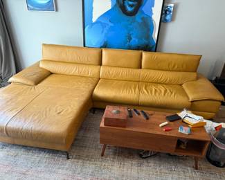 Scandinavian House Leather sectional in great condition