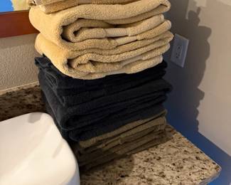 Lots of towels and bedding