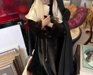 19th Century figure of a nun