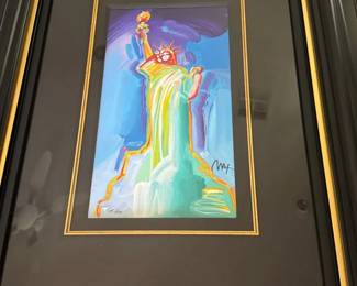 Statue Of Liberty Serigraph By Peter Max