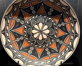 Large Native American Bowl By Thomas Tenorio