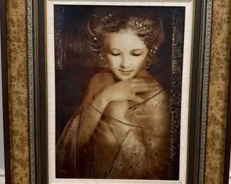 Aurora Giclee On Canvas Embellished By Csaba Markus