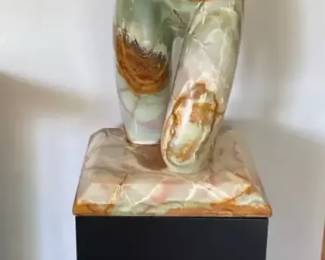 Large Magnificent Onyx Carved Nude Female Body