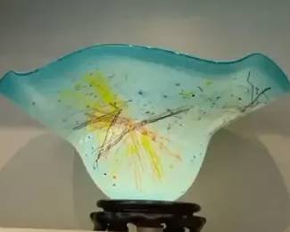 A Large Exquisite Decorative Handmade Art Glass Vase