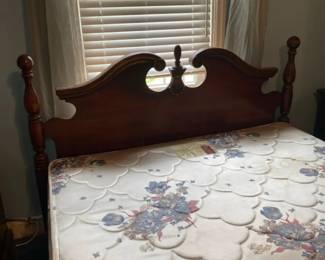 Full Size Wooden Headboard, Footboard, and Bed Frame