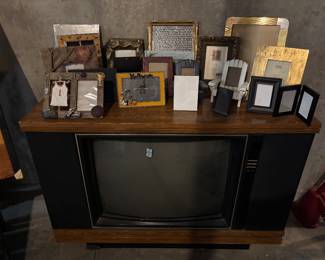 Vintage TV, picture frames