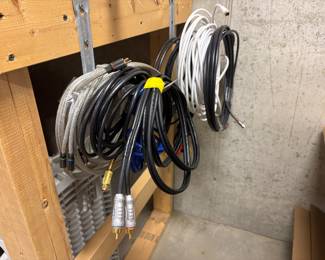 Assorted AV and cable cords