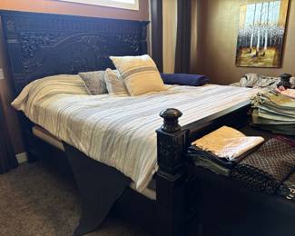 King size mattress, box & frame