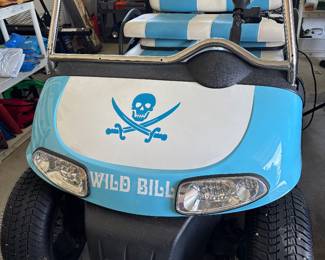 Decked out golf cart