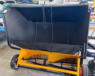 Tow behind lawn sweeper