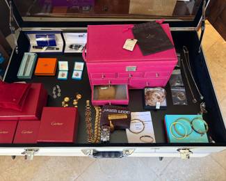 Empty Boxes Luxury Designers, Brand Name Jewelry, 14K Gold and .925, Sterling Silver