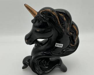 Black Unicorn Porcelain 