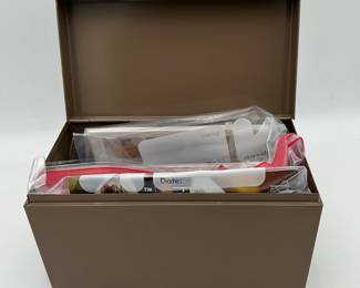 Metal Recipe Box