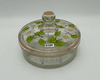 Hand Painted Lidded Bowl