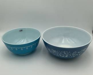 2 Pyrex Mixing Bowls