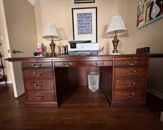 Executive Desk. Measures 41" D x 84" W.