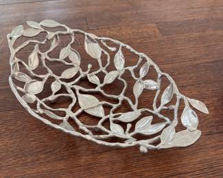 Michael Aram "Leaf" Bowl. Measures 15" L x 9.5" W. Photo 1 of 2.