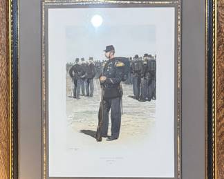 Infanterie De Marine Framed Lithograph.