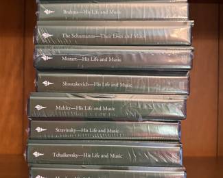 The Great Course Music Boxed Sets: Beethoven, Brahms, Mozart.