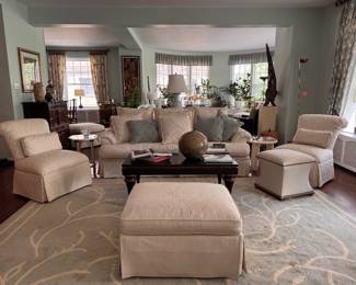 Marge Carson, Baker Furniture & Hickory Chair Upholstered Treasures!