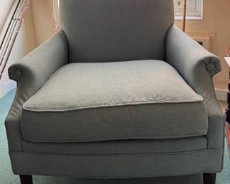Hickory Chair Club Chair Pictured With Hickory Chair Ottoman. Chair Measures 32" x 34" D. Photo 2 of 4.