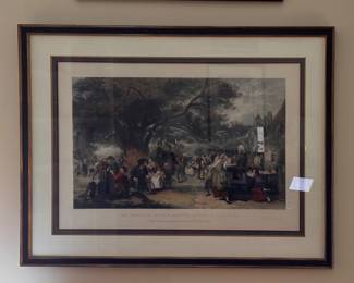 William Powell Frith An English Merry-Making a Hundred Years Ago Framed Print.
