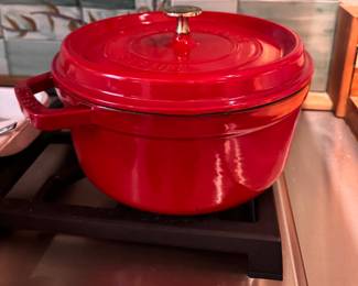 Red Staub La Cocotte Dutch Oven. Photo 2 of 2.