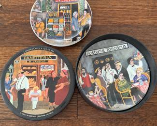 Set of 6 Canape Plates. Photo 2 of 3.