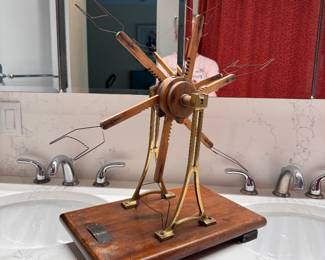 Wood and Brass Yarn Winder. Photo 1 of 3.