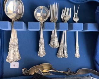 Gorham Buttercup Sterling Silver Flatware Set. Photo 2 of 2.