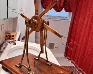 Wood and Brass Yarn Winder. Photo 2 of 3.