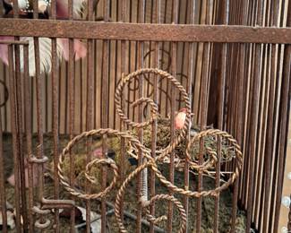 Victorian Iron Bird Cage. Measures 24" x 17" x 68" H. Photo 2 of 4.