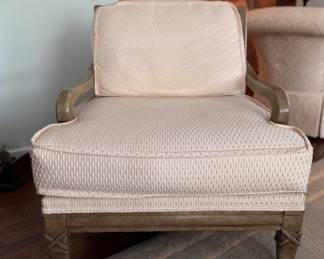 Marge Carson Ladder Back Bergere Chair. Measures 30" W x 34" D. Photo 1 of 5.
