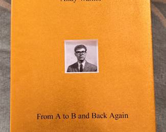 Andy Warhol "From A to B and Back Again" Coffee Table Book.