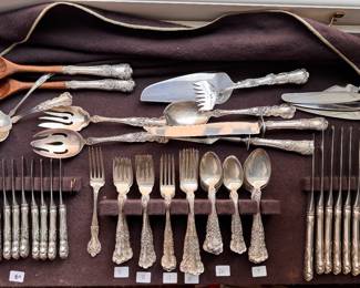 Gorham Buttercup Sterling Silver Flatware Set. Photo 1 of 2.