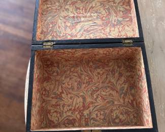 Wood Box with Inlay. Measures 12" x 9" x 6" H. Photo 3 of 3.