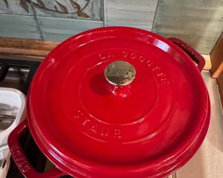 Red Staub La Cocotte Dutch Oven. Photo 1 of 2.