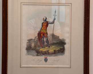 Sir Hugh Bardulf Lithograph.