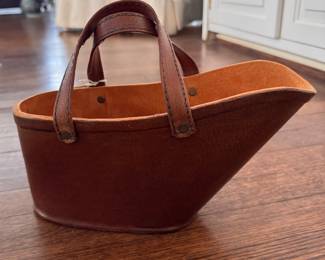 Leather Wine Caddy.