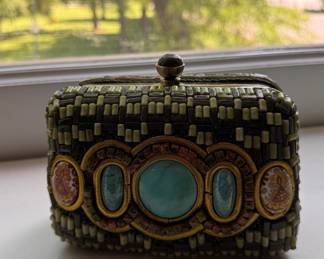 Carlisle Japser & Turquoise Clutch. Photo 1 of 2.