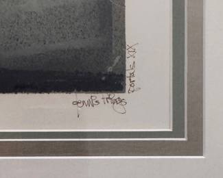 Dennis Fringes, Portals XIX & XV. Measures 42" x 34" Overall. Signed By Artist. Photo 4 of 4.