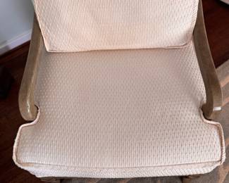 Marge Carson Ladder Back Bergere Chair. Measures 30" W x 34" D. Photo 2 of 5.