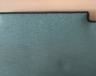 Upholstered Queen Head Board with Nailhead Trim. Measures 62" W. Photo 1 of 3.