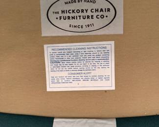 Hickory Chair Club Chair Pictured With Hickory Chair Ottoman. Chair Measures 32" x 34" D. Photo 4 of 4.