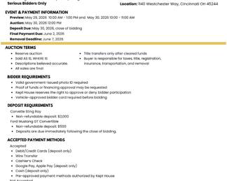 Estate Inventory Flyer