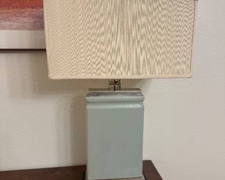 Aqua lamp with rectangular shade